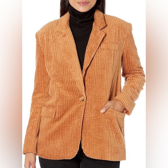 (A8) Blank NYC Wide Wale Corduroy Oversized Blazer Jacket, Size Large, NWT - Picture 11 of 12